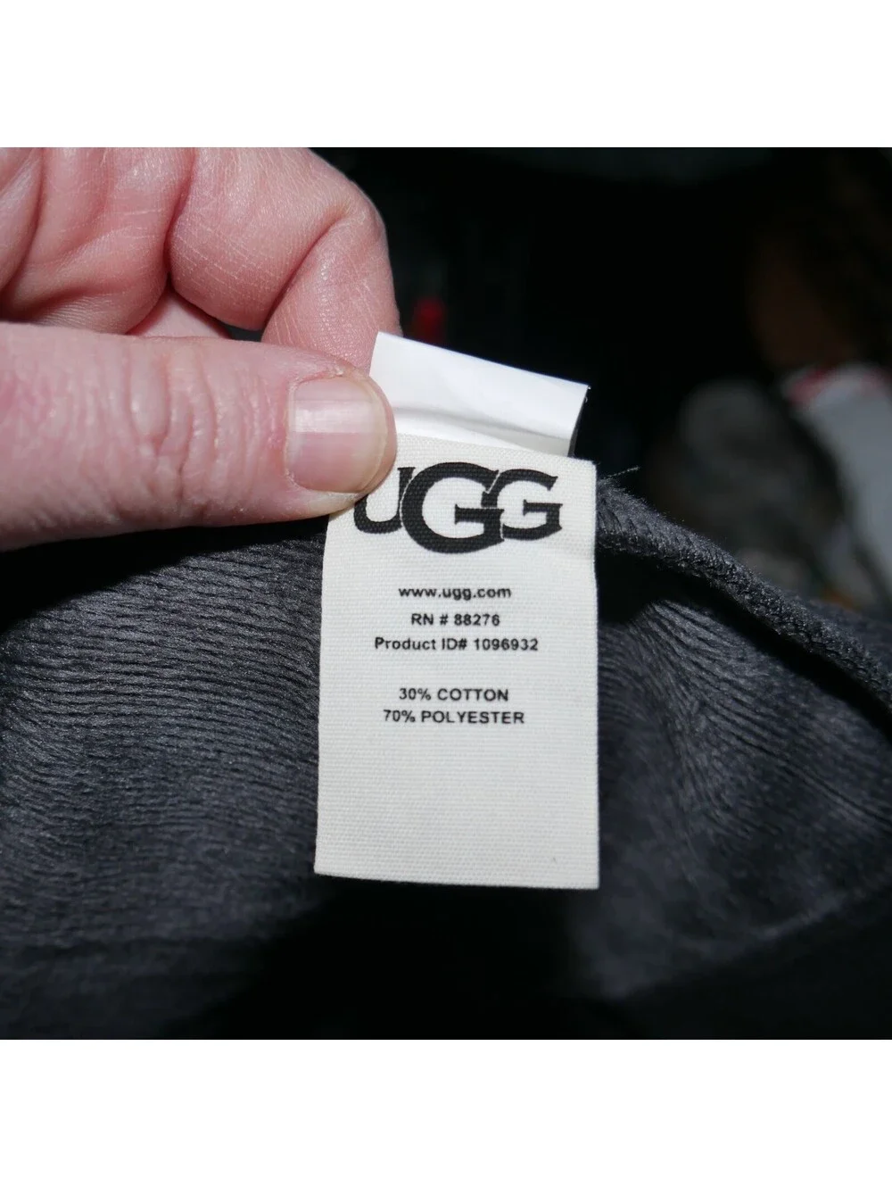 Ugg Men's Luxurious Robe Pockets Black Mens Size XL/XXL Heavyweight Thermal Goth